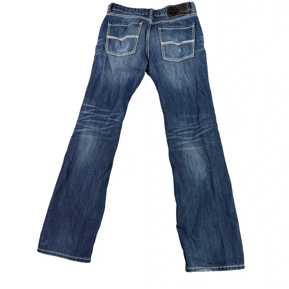 Rock & Roll Cowboy Jeans Mens 30x34 Blue Pistol Straight Regular Leg M1P8555